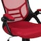 Flash Furniture Office Chair, Mesh, Red HL-0016-1-BK-RED-GG - alternate 3